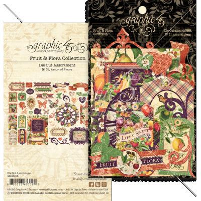 Graphic 45 Fruit & Flora - Die Cut Assortment